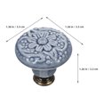 thumbnail image 2 of unbranded 10Ud Pomo Cerámico Azul Para Puertas Y Cajones Fácil De Instalar Y Adecuado Para Muebles, 2 of 8