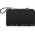 thumbnail image 2 of Picnic TIME Outdoor Picnic Blanket Tote, 59"x51" Foldable Beach & Camping Blanket with Soft Fleece, Water-Resistant Bottom, Adjustable Strap & Zippered Pocket (Black Checkers), 2 of 10