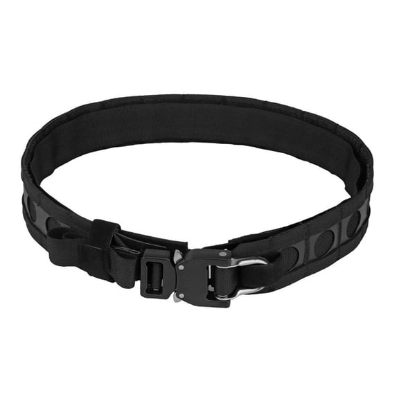 Abbraccia Outdoor Waist Belt, Double Layered Outer Belt Lightweight, Portable Camping Belt Molle Belt for Fishing Hiking Sport Training Black