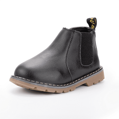 

Toddler Kids Girls Zipper Boots Waterproof Short Ankle Shoe Autumn Winter