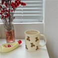 thumbnail image 5 of Cute Retro Cartoon Bear Mug Ceramic Coffee Cup Water Cup 350ml/12oz Fun Novelty Gift Suitable for Women and Girls, 5 of 5
