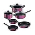 thumbnail image 1 of Batería de Cocina T-Fal G2789082 9 Piezas Ultimate morada en aluminio ORT T-fal BATERIA, 1 of 1