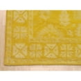 thumbnail image 5 of EORC Yellow Hand-Tufted Wool Traditional Overdyed Rug, 5' x 8', 5 of 5