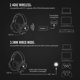 thumbnail image 4 of Gaming Headset 2.4GHz Wireless Wired Connection Gaming Headphones with Noise Cancelling Mic, 4 of 5