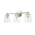 thumbnail image 3 of Millennium Lighting  Lauryn 3/4 Light Vanity Fixture 3 Light - Polished Nickel, 3 of 5