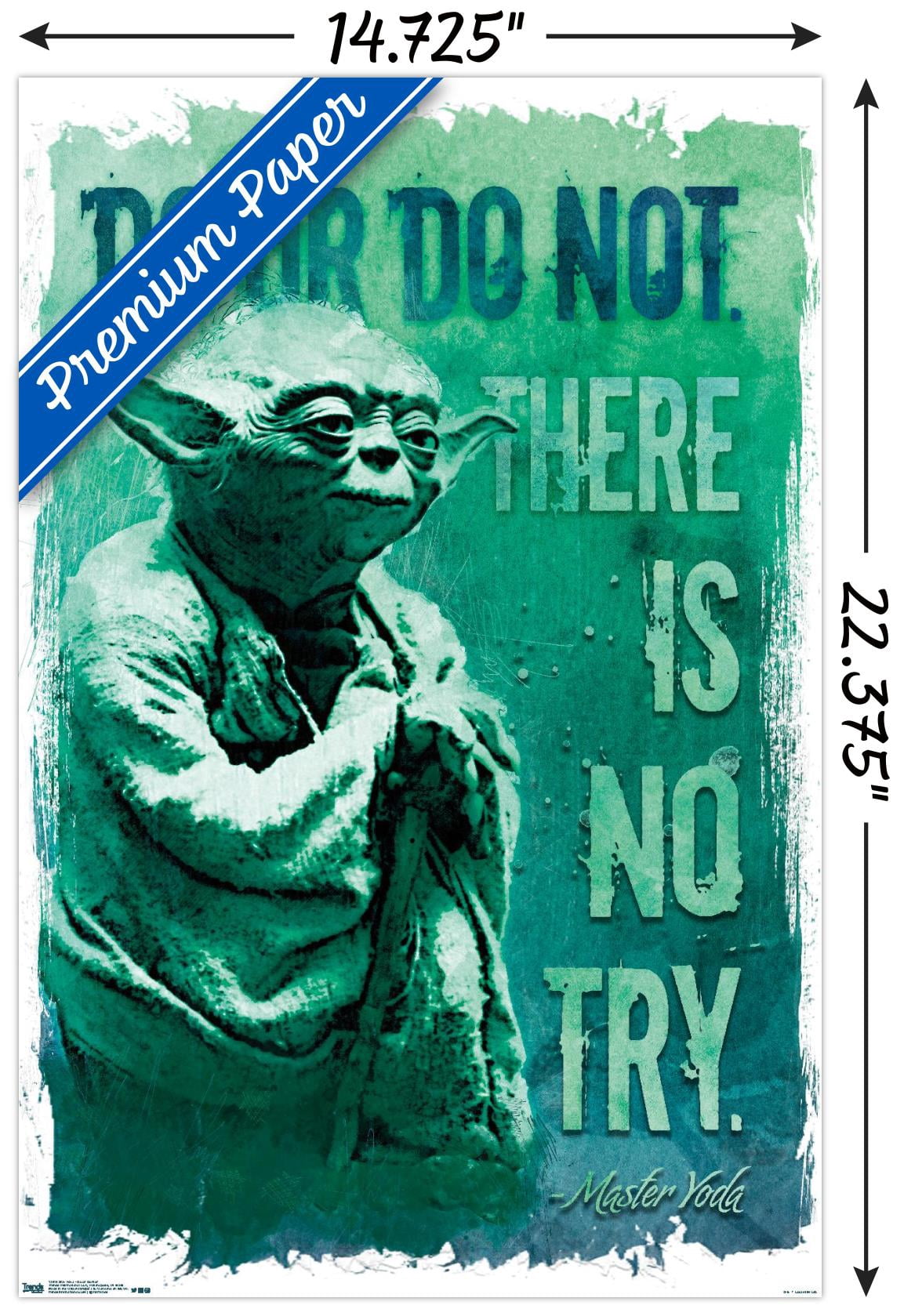 Star Wars: Saga - Do Or Do Not Wall Poster, 14.725" x 22.375"