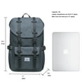 thumbnail image 2 of KAUKKO Laptop Outdoor Backpack, Traveling Rucksack Fits 15.6 Inch Laptop(5-6-Darkgrey), 2 of 5