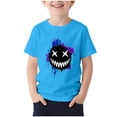 thumbnail image 2 of hengsof T-Shirt Graphique à Manches Courtes pour Enfants Unisexe, Motif Imprimé Mignon, Col Rond Décontracté, T-Shirt d'Été Léger pour Jouer, Haut pour 1-13 Ans, 2 of 5