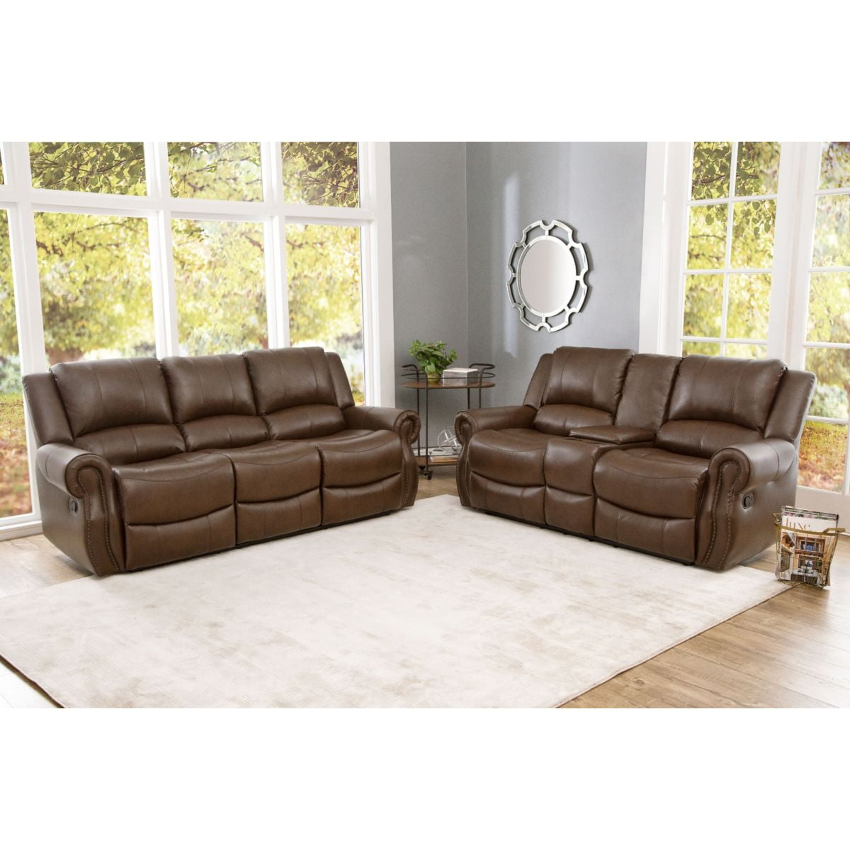 abbyson recliner sofa