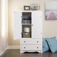 thumbnail image 5 of Prepac Monterey White TV/Wardrobe Armoire, 5 of 5