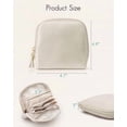 thumbnail image 2 of Small Travel Jewelry Case,Mothers Day Gifts,Jewelry Pouch Bags with Zipper,Velvet Jewelry Organizer Storage Bag for Bracelet Rings Earring-Cream White, 2 of 7