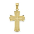 thumbnail image 6 of Auriga Fine Jewelry 10K Yellow Gold Passion Cross with Jesus Reversible Pendant for Women (L-28 mm,W-16 mm), 6 of 6
