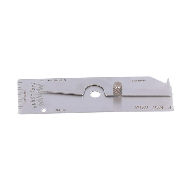 Calibre de soldadura simple, calibre de soldadura, herramienta de medición de soldadura de acero inoxidable simple, herramienta de medición de soldadura elegante y moderna