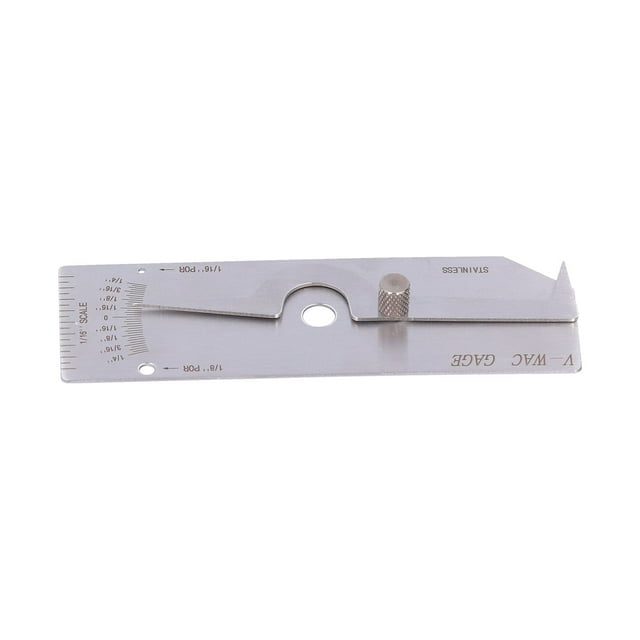 Medidor de inspección en pulgadas, medidor de soldadura Medidor de soldadura simple de acero inoxidable Medidor de soldadura construido para precisión