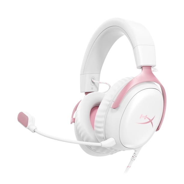 Auriculares para juegos HyperX Cloud III con cable para PC PS5 Xbox Pink