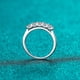 thumbnail image 4 of Anillo de moissanita de 50 puntas con propuesta de mesón de platino pt950 con incrustaciones para mujer en plata de ley 925, 4 of 5