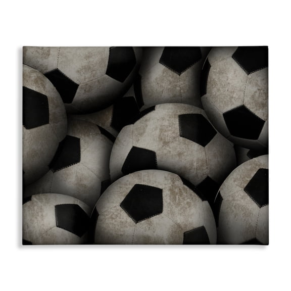 Stupell Industries Bin Of Soccer Balls Canvas Wall Art, design by Marcus Prime, 36 x 48