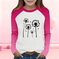 thumbnail image 2 of yoeyez Kids Valentine Shirt Trendy Cute Hearts Graphic Sweatshirts Crewneck Long Sleeve T-shirts Casual Valentines Gifts Pullover Tops Pink,4 Years, 2 of 7