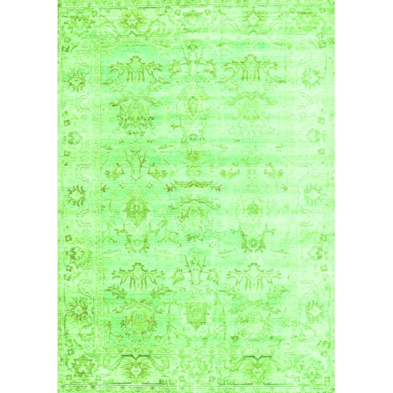 Ahgly Company Indoor Rectangle Persian Green Traditional Area Rugs, 3' x 5'