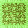 thumbnail image 1 of Ahgly Company Indoor Square Oriental Green Traditional Area Rugs, 4' Square, 1 of 4