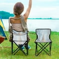 thumbnail image 5 of 600D Oxford Camping Chair Portable Foldable Chair Supports 220 lbs for Picnic, Fishing, Backpacking Christmas Tree in The Snow, 5 of 8