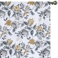 thumbnail image 5 of Fabric Mart Direct Mustard, Grey, Dark Blue Printed Cotton Fabric by the Yard, 54 inches or 137 cm Width Yellow Cotton Fabric, 14 Yards Floral Cotton Upholstery Fabric For Curtains, Pillows, 5 of 6