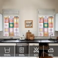 thumbnail image 3 of Vintage Wildflower Curtains 36 Inch - 3 Panel Rustic Farmhouse Kitchen Set with Blooming Botanicals, Boho Chic Rod Pocket Design for Country Style, 3 of 5