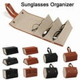 thumbnail image 3 of Multi-slot Portable Glasses Organizer 2/3/4/5/6 Multi-slot Eyeglasses Storage Display Travel Sunglasses Case PU Eyewear Boxes, 3 of 10