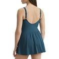 thumbnail image 2 of Solids Shirred Swim Dress C-DD Cups Swimsuit, 2 of 2