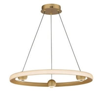 E23512-GLD-ET2 Lighting-Nodes - 35W 1 LED CCT Select Ring Pendant-2.75 Inches Tall and 24 Inches Wide-Gold Finish