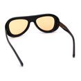 thumbnail image 7 of Retro Dimensional Metal Socket Rim Tear Drop Shape Racer Plastic Sunglasses Black Silver - Beige, 7 of 7