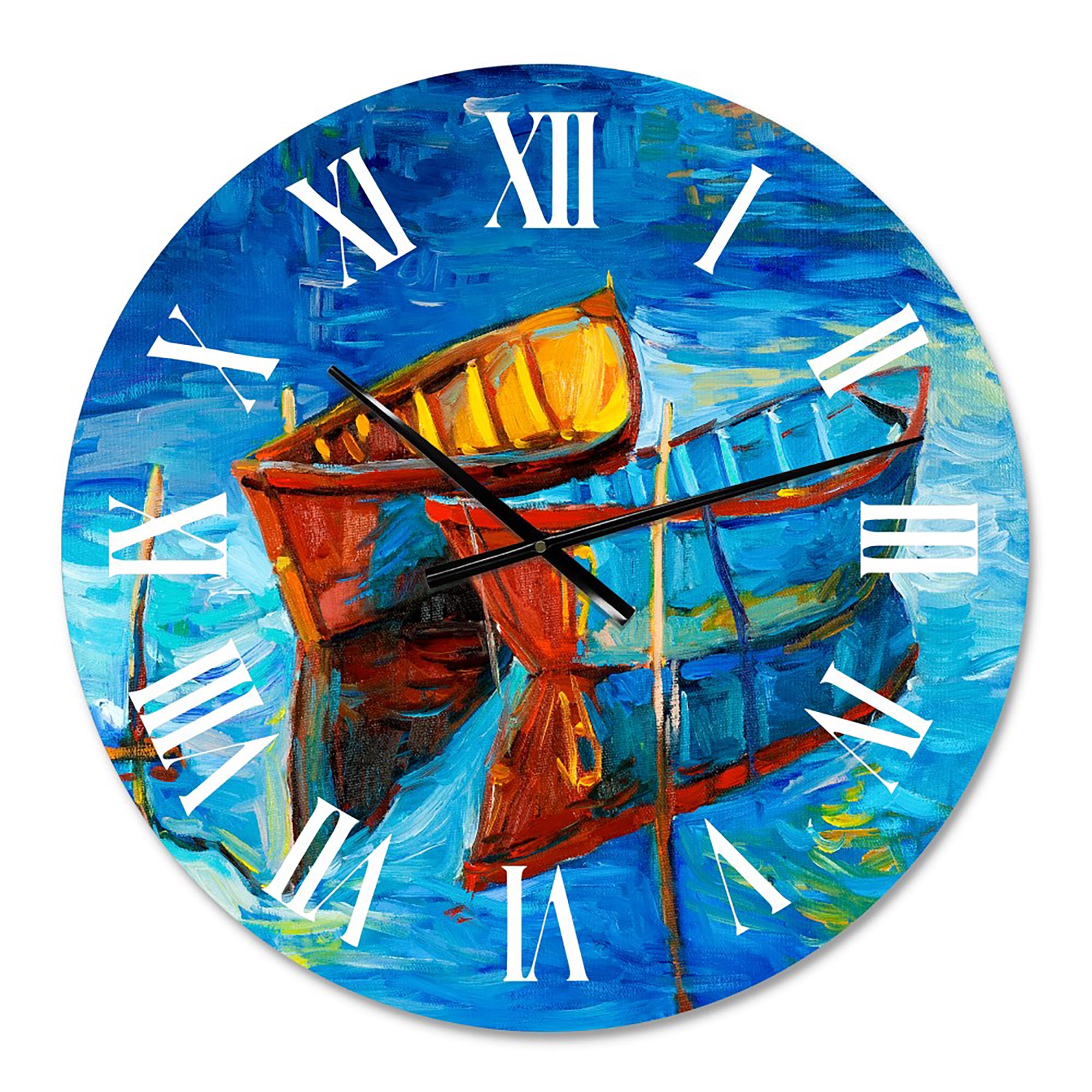 Designart 1 in Quartz Coastal Wall Clock