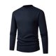 thumbnail image 1 of pstuiky mangas largas para hombre, Suéter informal de color liso para hombre, cuello alto, tejido ajustado, capa base, manga larga, cuello redondo, camiseta/camiseta camisetas de hombre xl, 1 of 3