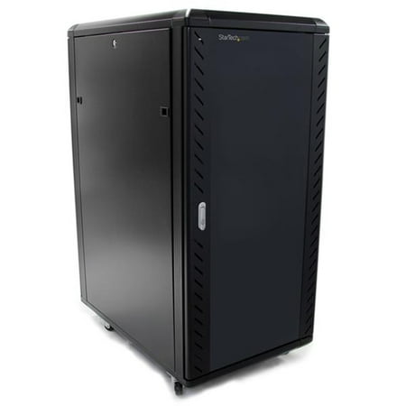 UPC: 0065030841221 | StarTech.com 25U Network Rack Cabinet on Wheels – 36in Deep – Portable 19in 4 Post Network Rack Enclosure for Data & IT Computer Equipment w/ Casters (RK2536BKF) – Rack – 25U
