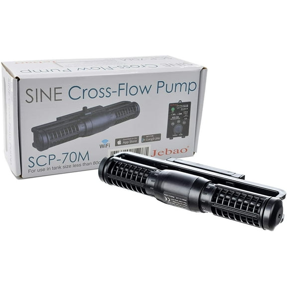Jebao SCP-70M WiFi Sine Cross Flow Pump Wave Maker with Controller, 925 to 1850gph