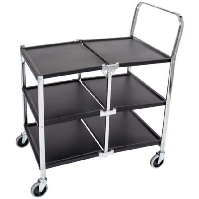 Luxor MSCC-3 Chariot Utilitaire Pliable à Trois Étagères