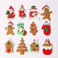 thumbnail image 1 of SAYDY 12PCS Gingerbread Man Ornaments for Christmas Tree Assorted Plastic Gingerbread Figurines Ornaments for Christmas Tree Hanging Decorations 3 Inch Tall A, 1 of 6