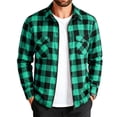 thumbnail image 5 of Atkumj Mens Plaid Jacket Casual Long Sleeve Zip Up Outerwear Trendy Ribbed Cuffs and Hem Fall Jackets for Men S, 5 of 8