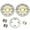 Gold, variant on Front Rear Brake Discs Rotors Pads For HONDA CBR900RR Fireblade N P 1992 1993 92-93