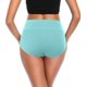 thumbnail image 3 of Ropa interior ASIMOON de algodón de cintura alta para control de barriga, paquete de 5 unidades, talla M, 3 of 5