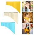 thumbnail image 2 of Key Pan Flute Set, 18 Pan Flutes School Teaching Instrument, for Boys and Girls, Random Color, 2 of 7