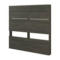 thumbnail image 3 of Nexera 3-Piece Bedroom Set With Bed Frame, Headboard & Nightstand In Twin|Bark Grey & Black, 3 of 7