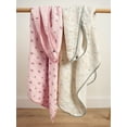 thumbnail image 3 of Modern Moments by Gerber Baby Neutral Muslin Blanket, Roses, One Size, 3 of 12