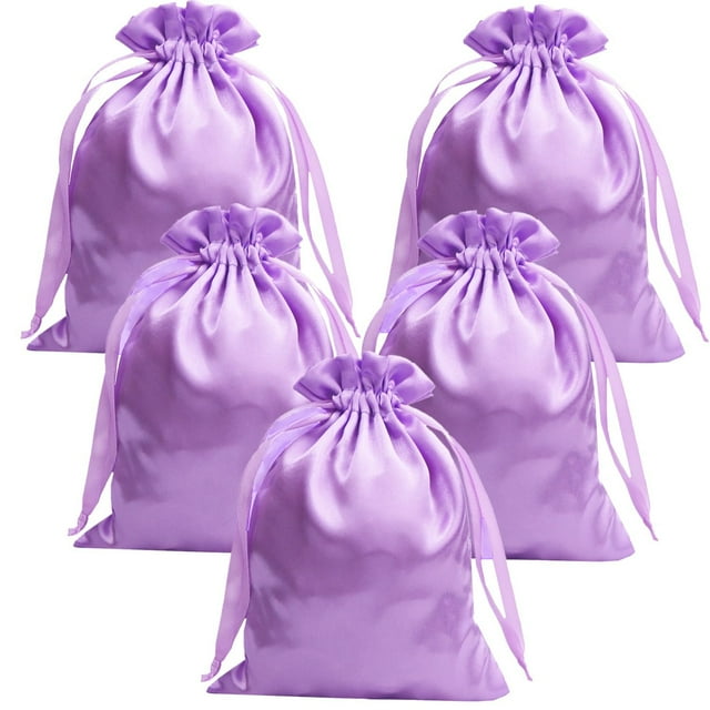 Bolsas de regalo Gbateri, satén con cordón, 13 x 18 cm, 35 unidades