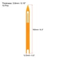thumbnail image 2 of Uxcell 6# Plastic Netting Needle Shuttles Net Repair Mending Tool, Orange 10 Pack, 2 of 5