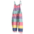 thumbnail image 2 of dazeni Girls Summer Boho Jumpsuit Sleeveless Jumpsuits Rompers for Girls Adjustable Strap Wide Leg Pants Romper with Pockets Pink 15-16 Years, 2 of 9