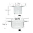 thumbnail image 3 of 120ML/250ML Desert Bowl Ice Cream Bowl Salad Bowl Straw Hat Shape Bowl Transparent Glass Material 2 Capacities to Choose, 3 of 4