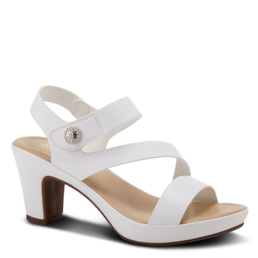PATRIZIA Spring Step Asymadade Sandals for Women - Low Heel Slip-On Summer Sandals - Ladies Casual Platform Sandal with Hook and Loop