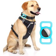 AirTag Dog Collar Pet AirTags Case Cover, Protective Case for Airtags Finder Scratch Pet Loop Holder for Apple AirTag (Blue), 1Pack