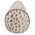 thumbnail image 4 of Home Decor Collection 8" x 20" Tan Woven Leopard Bolster Decorative Pillow, 4 of 5